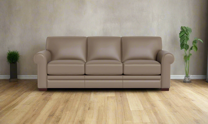 Hydeline Brookfield 3-Seater Waxy Pull-up Leather Sofa in Mocha Brown-Jennifer Furniture