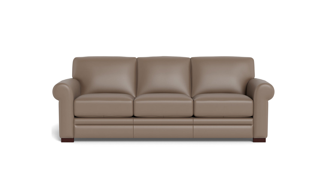 Hydeline Brookfield 3-Seater Waxy Pull-up Leather Sofa in Mocha Brown-Jennifer Furniture