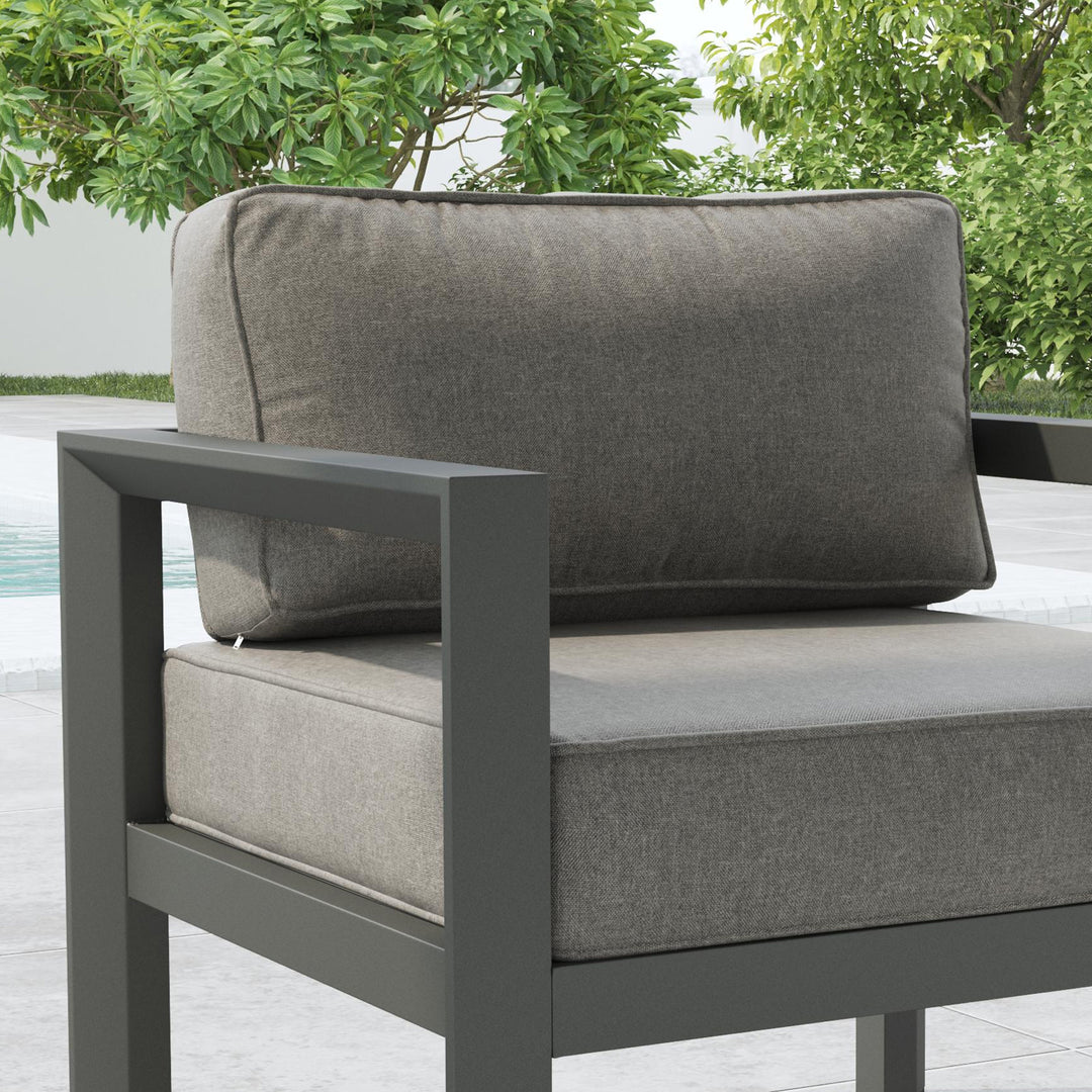 Grayton Outdoor Aluminum Lounge Chair By Homestyles