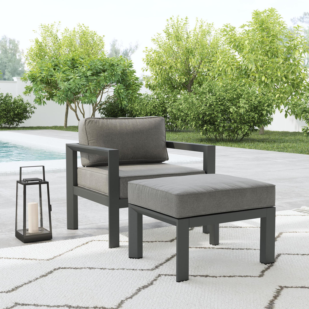 Grayton Outdoor Aluminum Lounge Chair By Homestyles