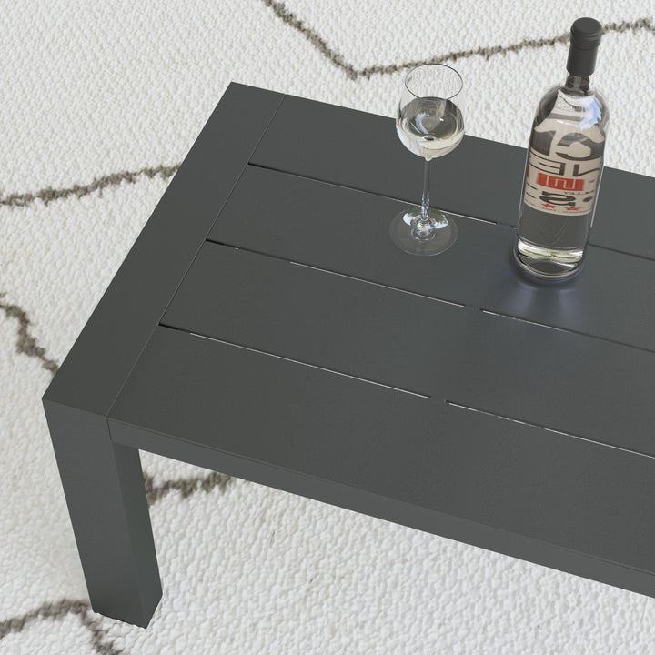Grayton Outdoor Aluminum Coffee Table By Homestyles