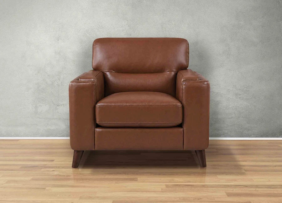 Hydeline Elm Leather Chair With Zip Cover