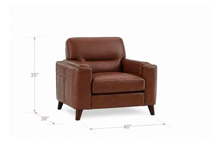 Hydeline Elm Leather Chair With Zip Cover