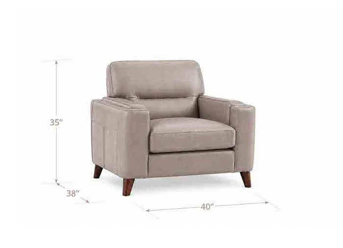 Hydeline Elm Leather Chair With Zip Cover