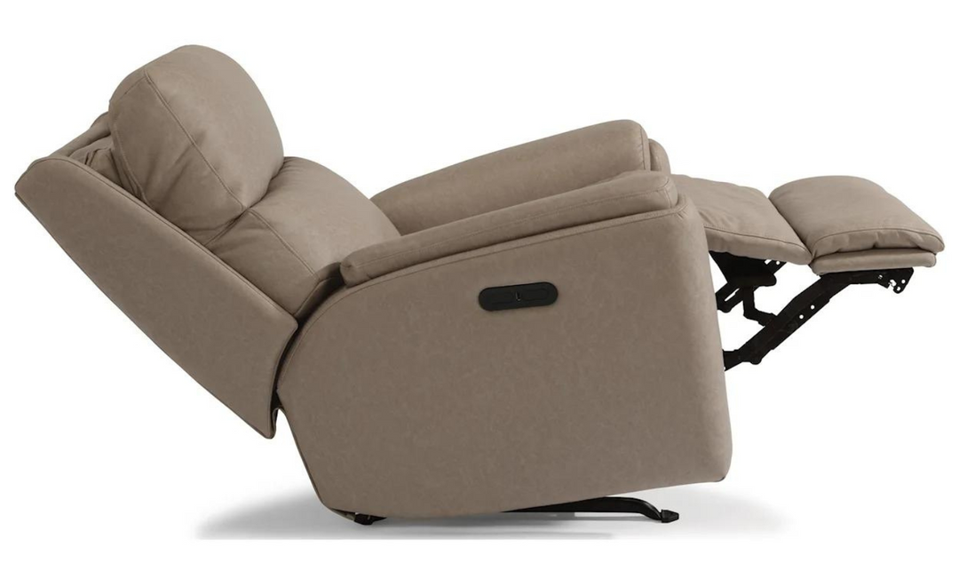 Rio Power Rocking Recliner Fabric Chair with Power Headrest
