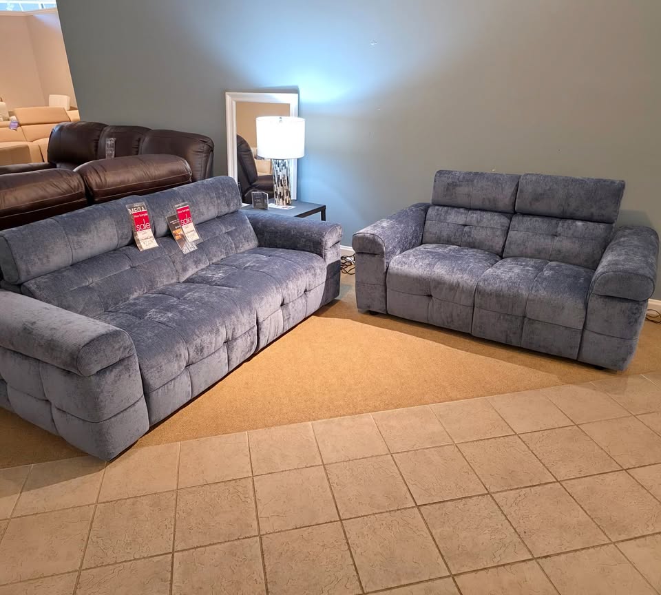 Klaussner Soffio Power Reclining 3pc Set: Sofa, Loveseat, & Chair