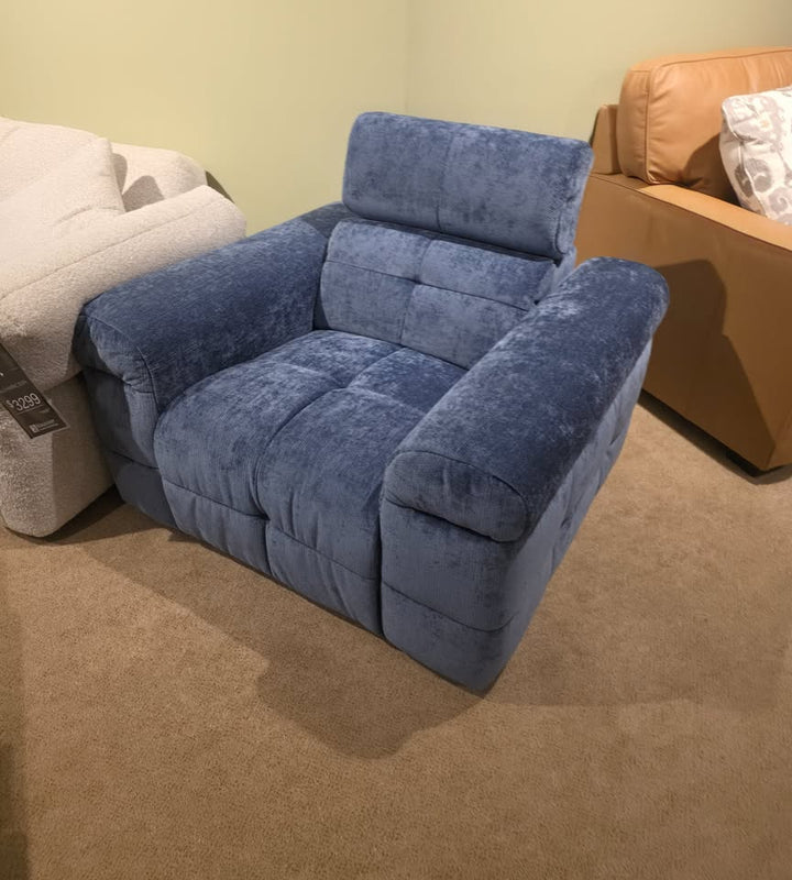 Klaussner Soffio Power Reclining 3pc Set: Sofa, Loveseat, & Chair