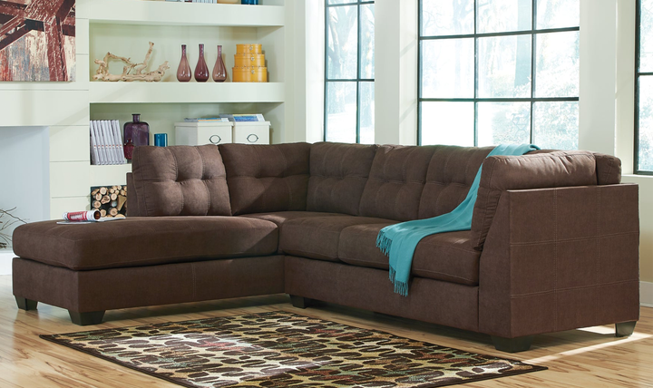 Modern Heritage Maier 3-Seater Fabric Sleeper Sectional with Chaise