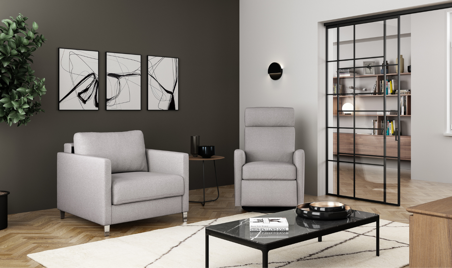 Luonto Elfin Fabric Sleeper Sofa w/ Nest Function