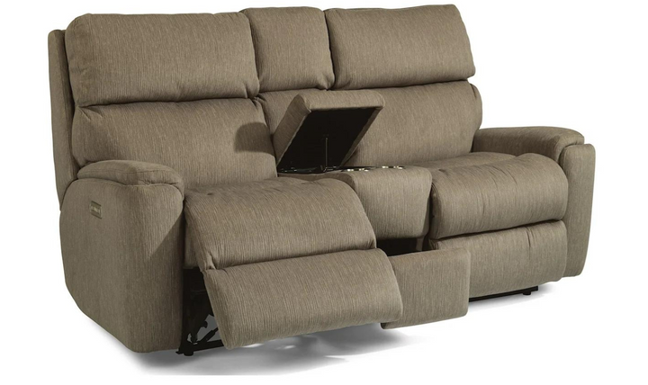 Flexsteel Rio Power Reclining Living Room Set with Power Headrests