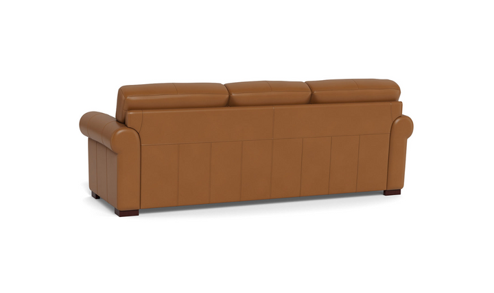 Hydeline Brookfield 3-Seater Waxy Pull-up Leather Sofa in Mocha Brown-Jennifer Furniture