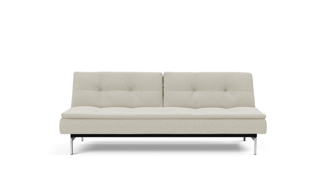 Innovation Living Dublexo 2-Seater Fabric Sleeper Sofa With Stainless Steel Legs-Jennifer Furniture