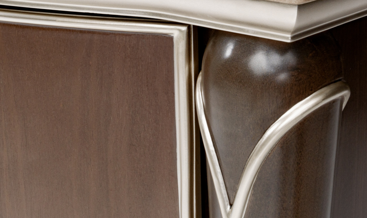 AICO Furniture Villa Cherie Nightstand in Hazelnut