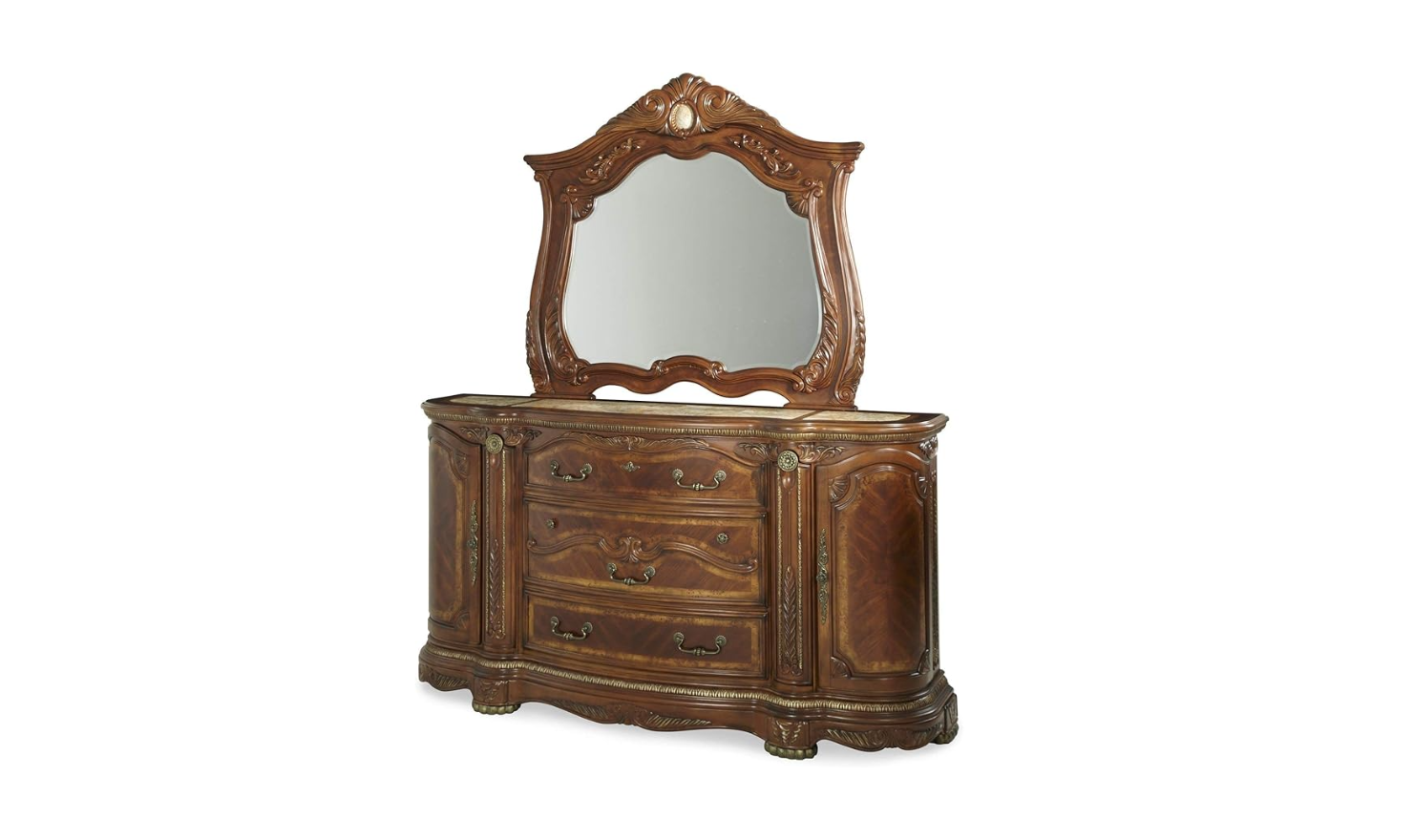 AICO Michael Amini Cortina Sleigh Bedroom Set-jenniferfurniture