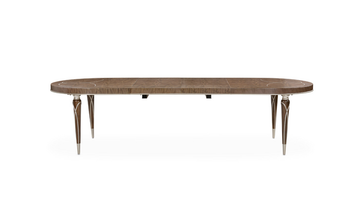 AICO Villa Cherie"4 Leg Oval Dining Table-jennifer furniture