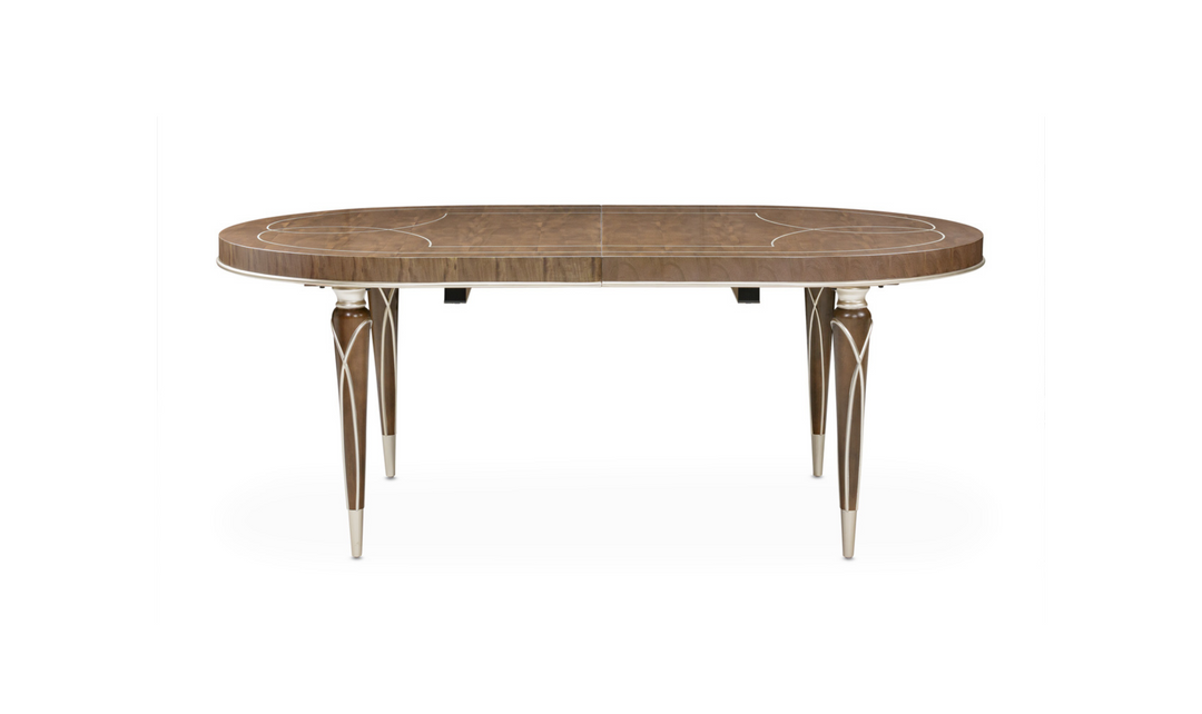 AICO Furniture Villa Cherie"4 Leg Oval Dining Table