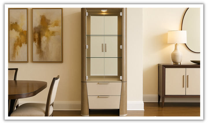 AICO Roxbury Display Cabinet (2 pc)