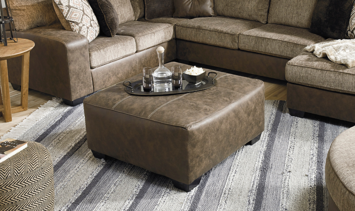 Abalone Oversized Accent Ottoman-Jennifer Furniture