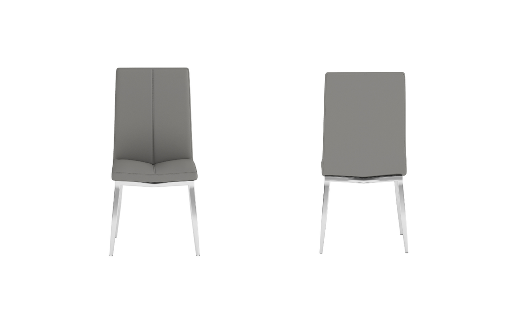 Abigail Curved-Back Upholstered Side Chair in Gray-jennifer furniture