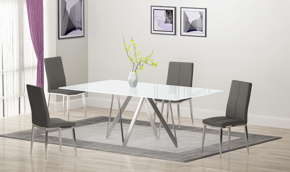 Abigail Curved-Back Upholstered Side Chair in Gray-jennifer furniture