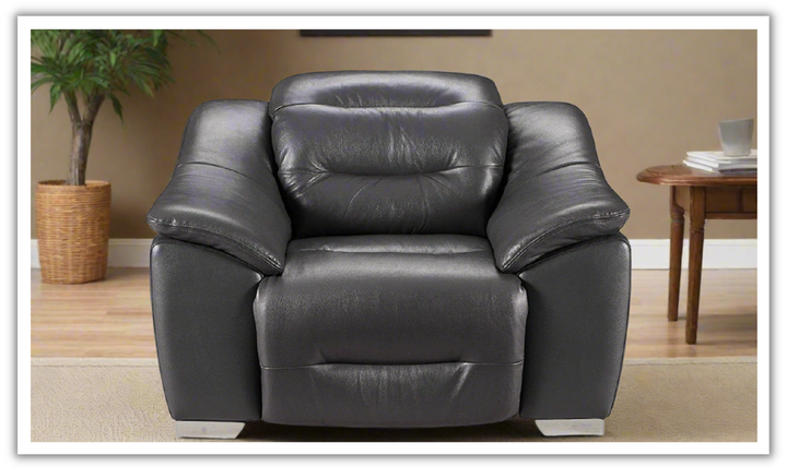 Abram Leather Power Reclining Chair with Adjustable Headrest-jennifer furniture