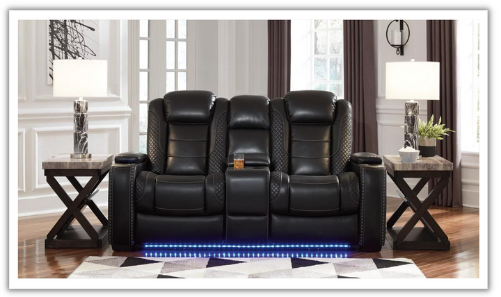 Modern Heritage Adonia Power Reclining Sofa with Adjustable Headrest