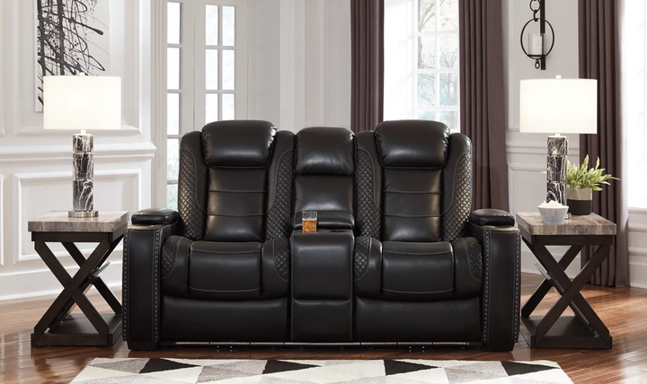 Modern Heritage Adonia Power Reclining Sofa with Adjustable Headrest