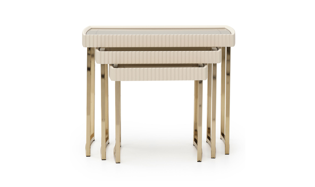 Aico Furniture Lisbon 3-Piece Nesting Table