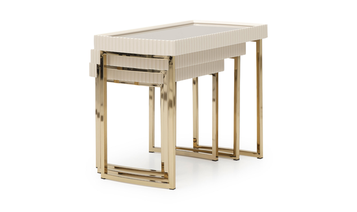 Aico Furniture Lisbon 3-Piece Nesting Table