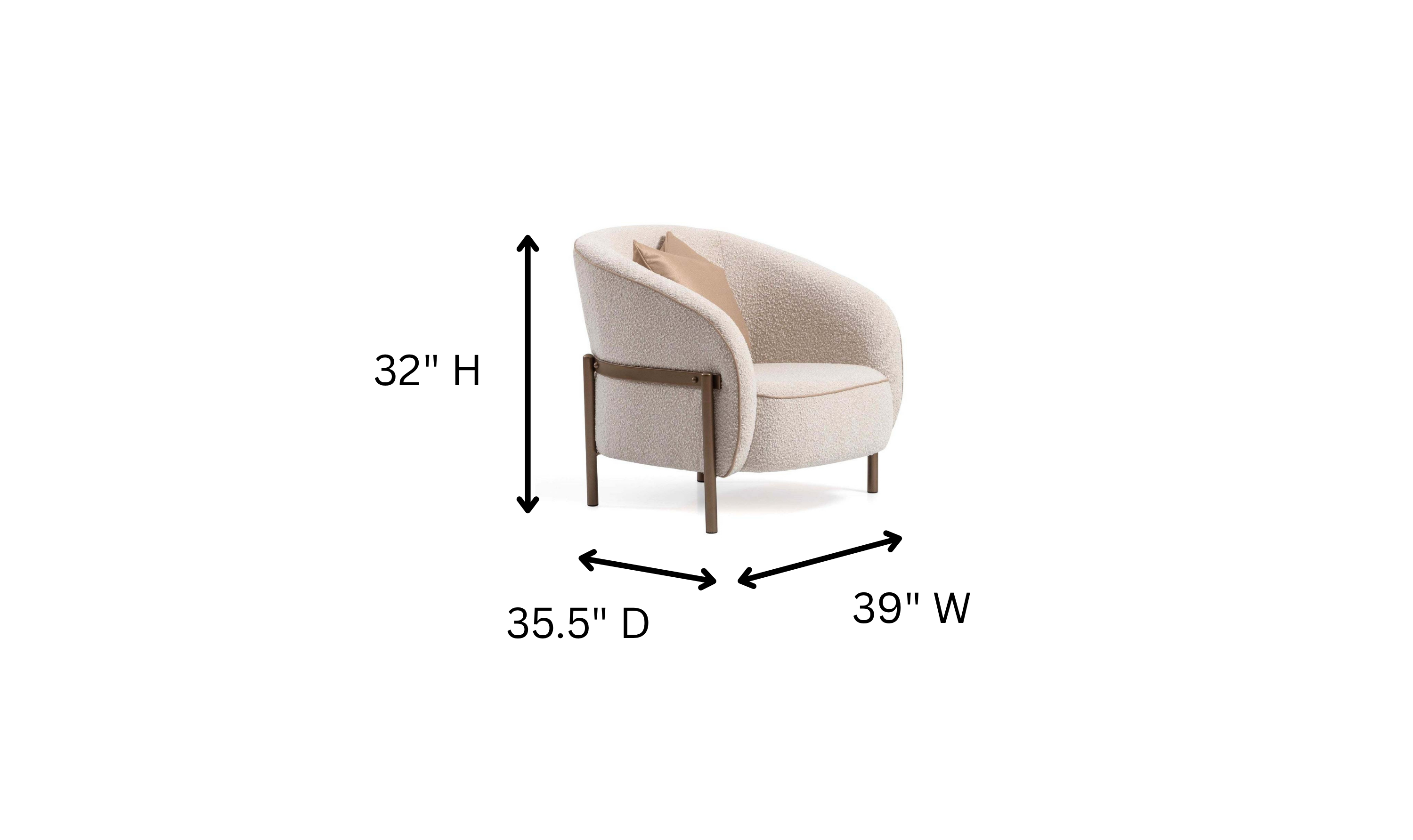 AICO Furniture Lisbon Fabric Living Room Set
