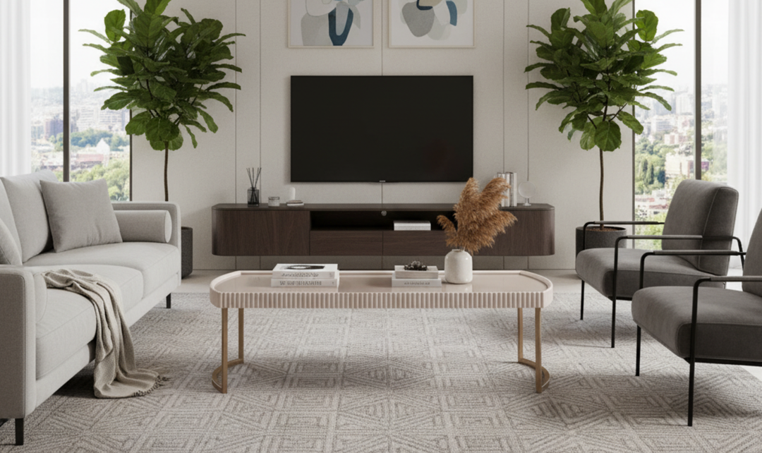 Aico Furniture Lisbon Silken Cream Bronze Table Set-jennifer furniture