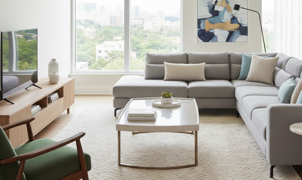 Aico Furniture Lisbon Silken Cream Bronze Table Set-jennifer furniture