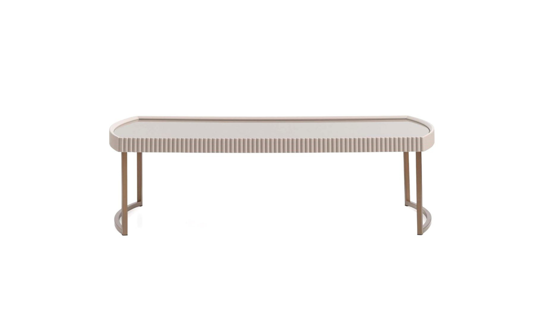 Aico Furniture Lisbon Silken Cream Bronze Table Set-jennifer furniture