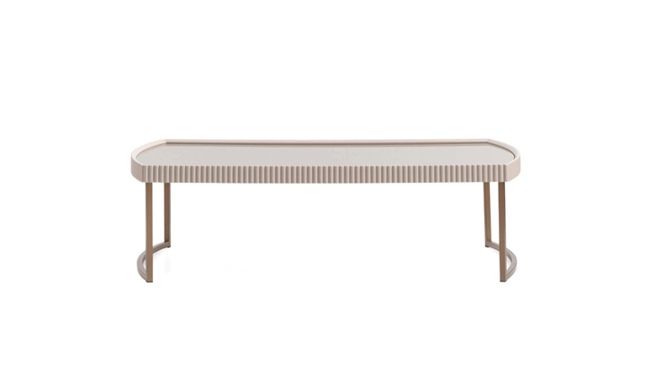 Aico Furniture Lisbon Silken Cream Bronze Table Set-jennifer furniture