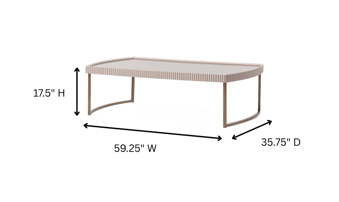 Aico Furniture Lisbon Silken Cream Bronze Table Set