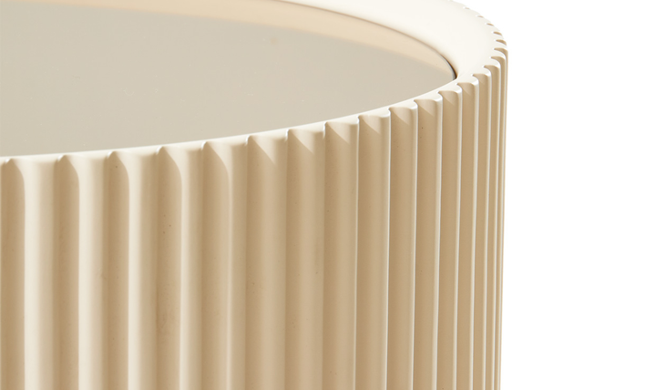 Aico Furniture Lisbon Silken Matte Cream Console Table