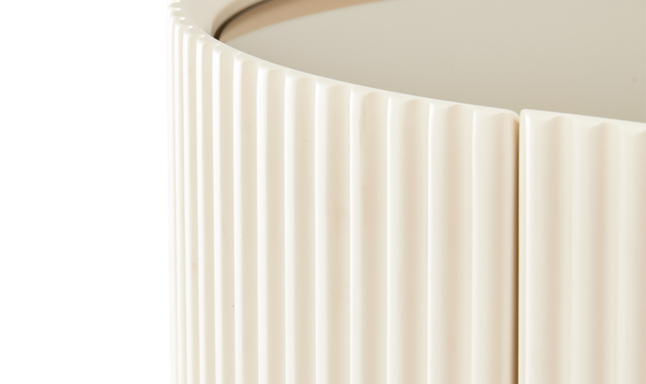 Aico Furniture Lisbon Silken Matte Cream Console Table