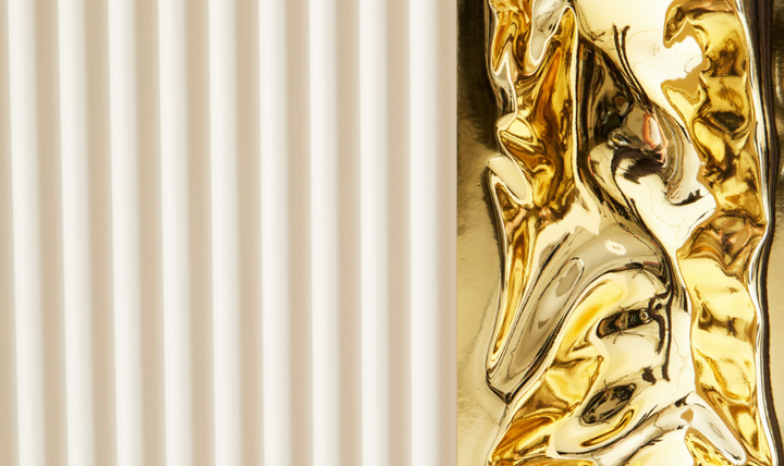 Aico Furniture Lisbon Silken Matte Cream Console Table