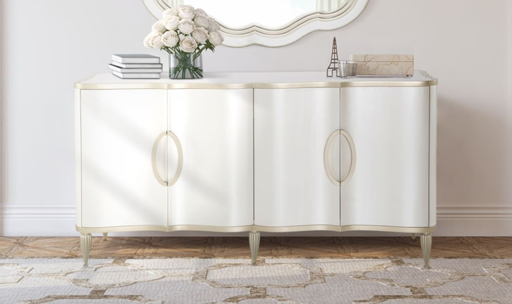 Aico Furniture London Place Creamy Pearl Sideboard-Jennifer Furniture