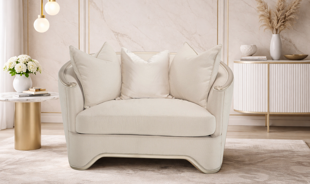 Aico Furniture London Place Upholstered Chair And A Half-Jennifer Furniture