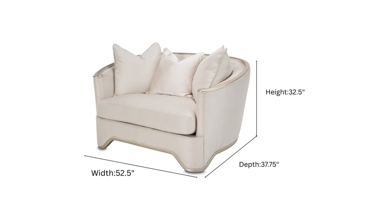 Aico Furniture London Place Upholstered Chair And A Half-Jennifer Furniture