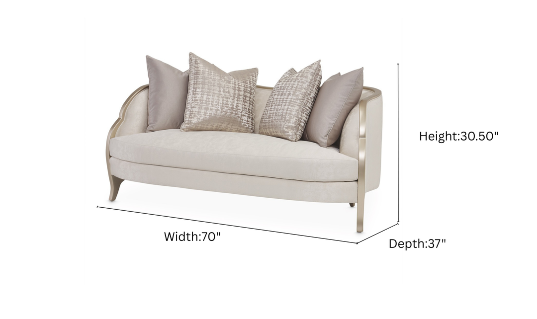 Aico Furniture Malibu Crest Loveseat-Jennifer Furniture