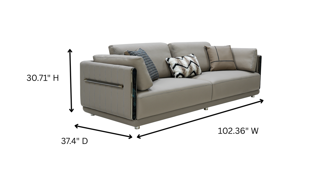 Klaussner Sartoria Zenith Power 3-seater Sofa-Jennifer Furniture