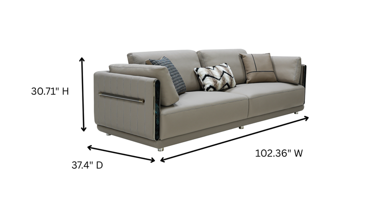 Klaussner Sartoria Zenith Power 3-seater Sofa-Jennifer Furniture