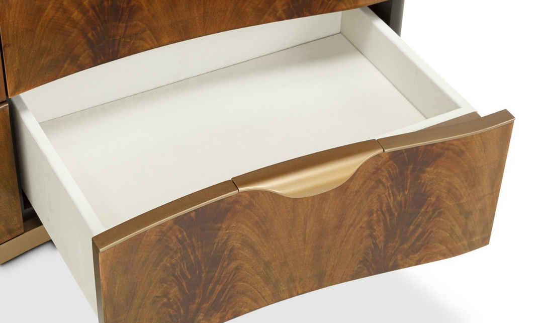 Aico Furniture Malibu Crest Dresser in Crotch Mahogany