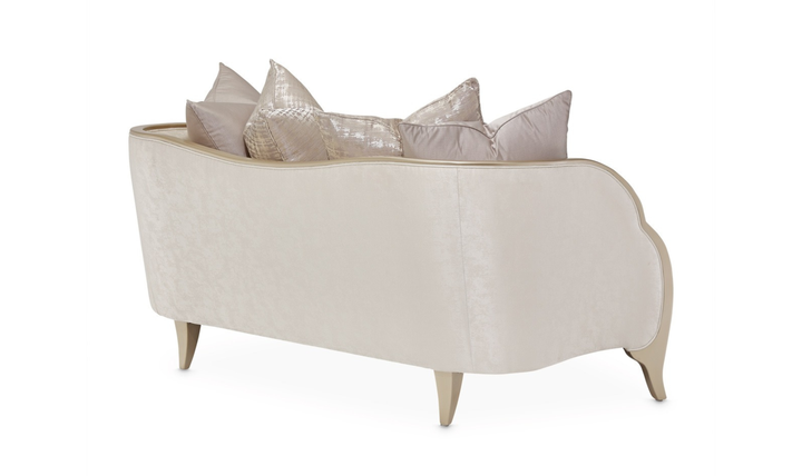 Aico Furniture Malibu Crest Loveseat - CHARDONAY