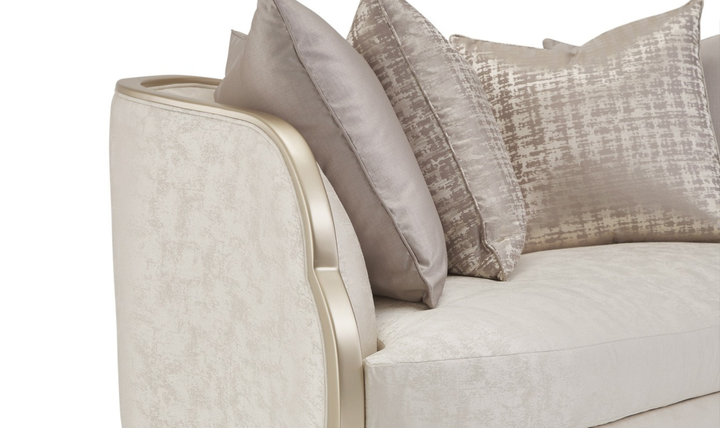 Aico Furniture Malibu Crest Loveseat - CHARDONAY