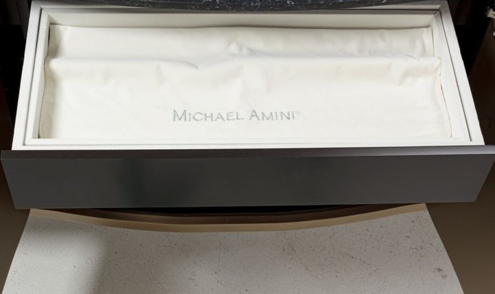 Aico Furniture Malibu Crest Sideboard in Crotch Mahogany Finish