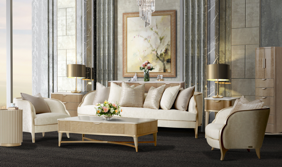 Aico Furniture Malibu Crest Square End Table