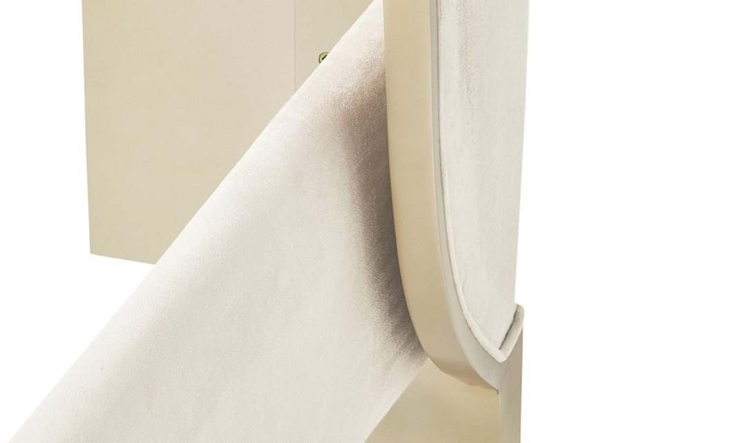 Aico Furniture Malibu Crest Upholstered Curved Panel Bed-Jennifer Furniture